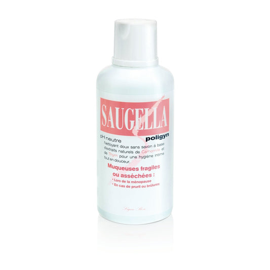 Soin Intime Poligyn Muqueuses Fragiles SAUGELLA le flacon de 500 ml