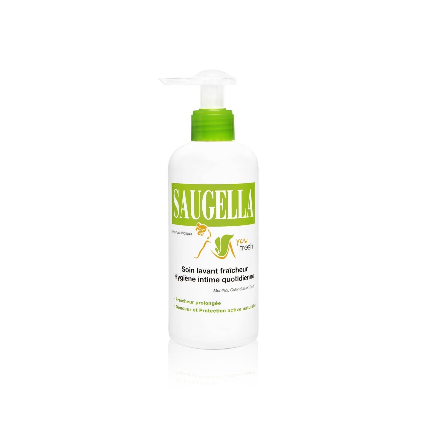 Soin Intime Fraicheur SAUGELLA la pompe de 200mL