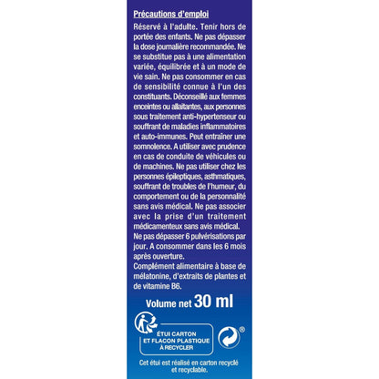 Complément alimentaire Endormissement rapide mélatonine CHRONODORM 