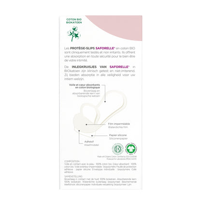 SAFORELLE Organic Cotton Pocket Panty Liners