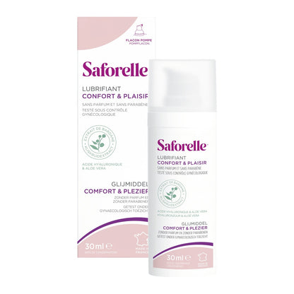 Lubrifiant Confort et Plaisir Sans Parfum Sans Parabène Acide Hyaluronique Aloe Vera SAFORELLE 