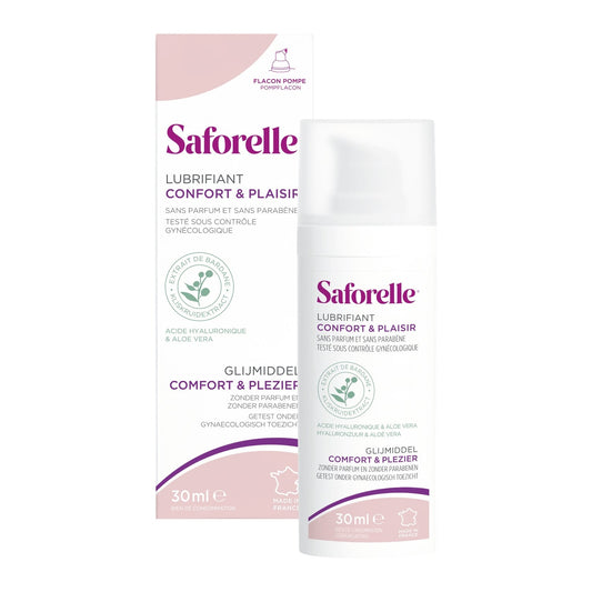 Lubrifiant Confort et Plaisir Sans Parfum Sans Parabène Acide Hyaluronique Aloe Vera SAFORELLE 