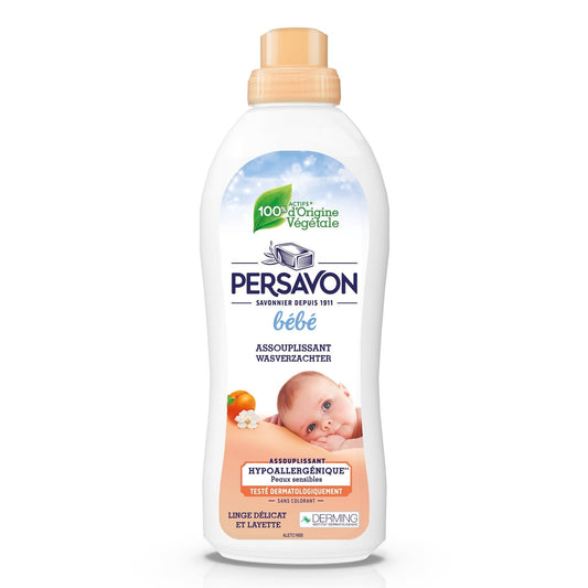 Adoucissant Bébé Hypoallergénique Abricot PERSAVON le flacon de 750mL
