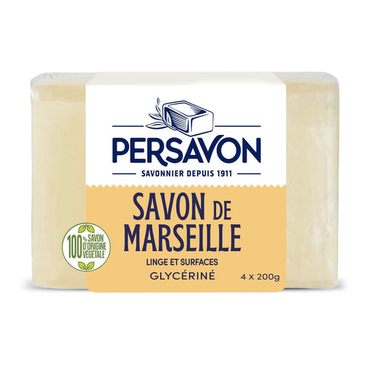 Savon Solide de Marseille Linge et Surfaces Glycériné PERSAVON le savon de 500g