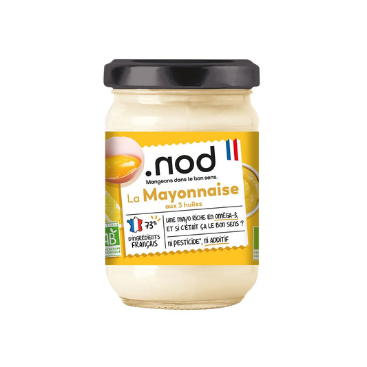 Mayonnaise Bio. NOD le pot de 180g