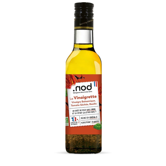 Vinaigrette Balsamique Tomates Séchées Basilic NOD la bouteille de  0.25cL