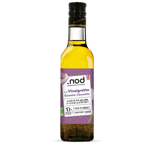 Vinaigrette Échalote Ciboulette Bio. NOD la bouteille de 25cL