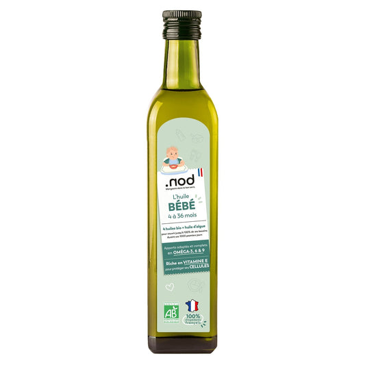Baby Oil for 4 to 36 Months, for All Meals Organic. NOD