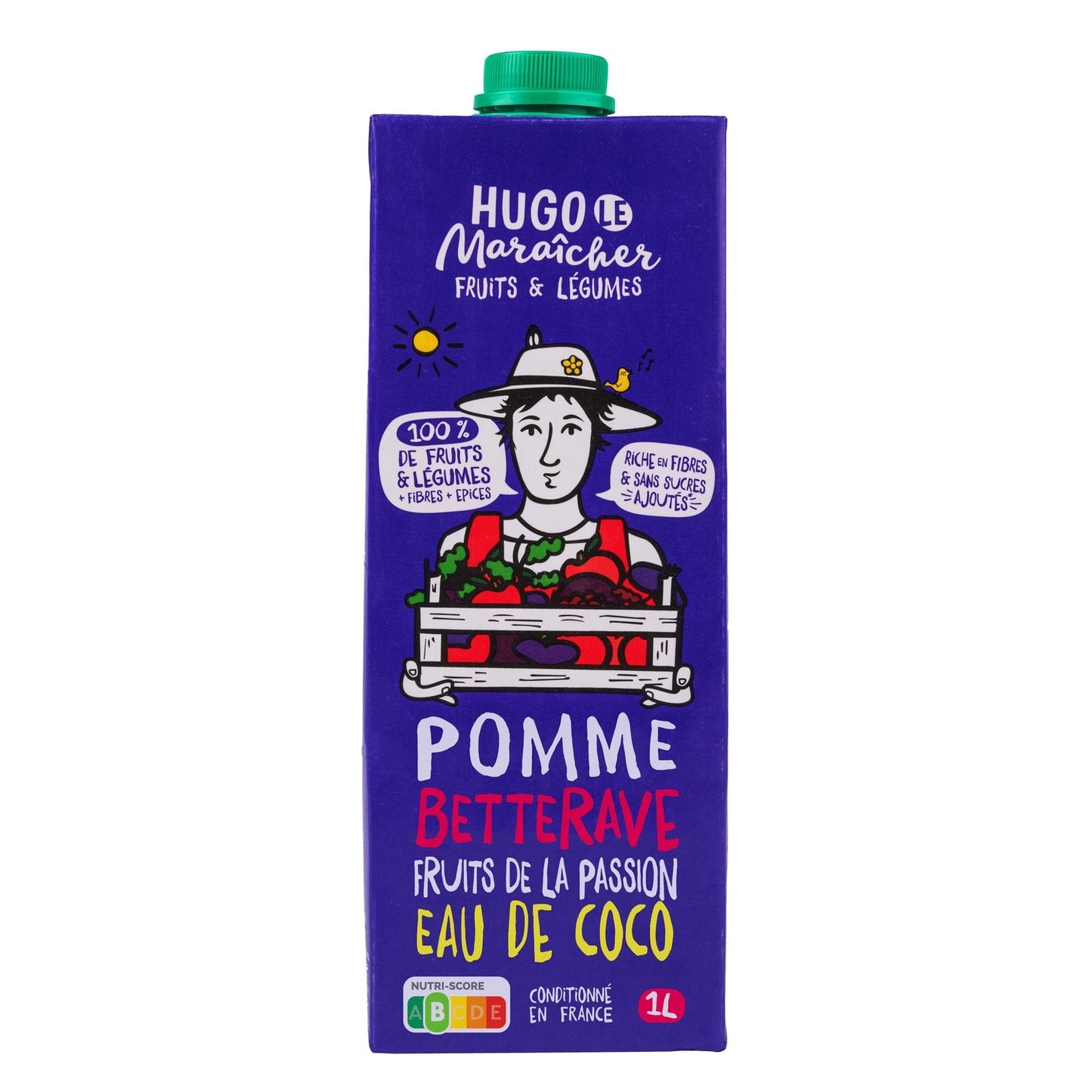 Boisson Pomme Betterave Passion Sans Sucres Ajoutés HUGO LE MARAICHER