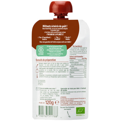 Compote Bébé Dès 4 Mois Pomme Châtaigne Bio GOOD GOUT