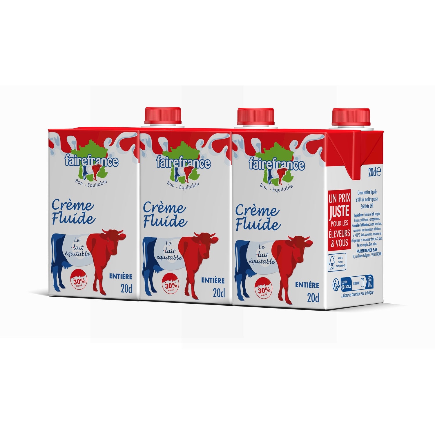 Crème Entière Liquide FAIREFRANCE 