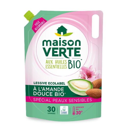 Lessive Savon Végétal, Peaux Sensibles MAISON VERTE