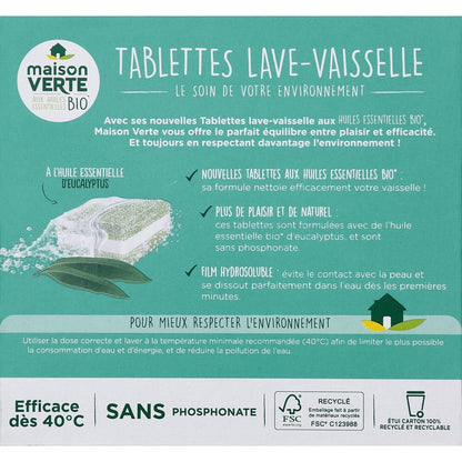 MAISON VERTE Organic Oil Dishwasher Tablet