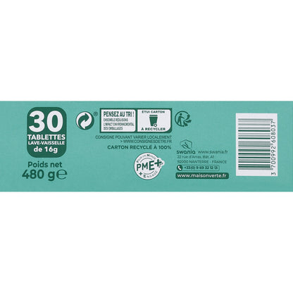 MAISON VERTE Organic Oil Dishwasher Tablet