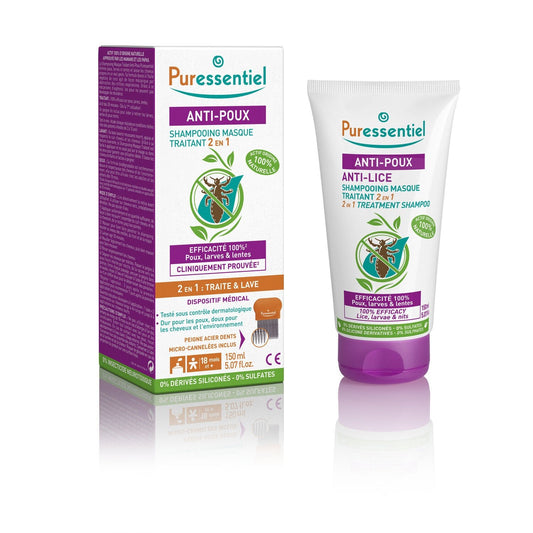 Shampoing Traitant Anti-Poux PURESSENTIEL le tube de 150mL