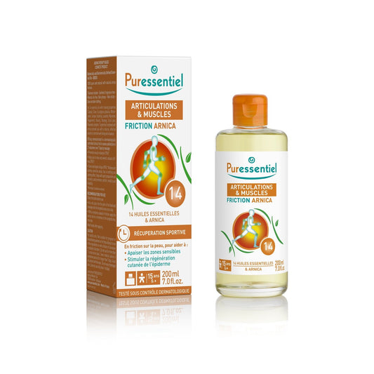 Huile Soin des Articulations et Muscles aux 14 Huiles Essentielles Bio PURESSENTIEL le flacon de 200mL