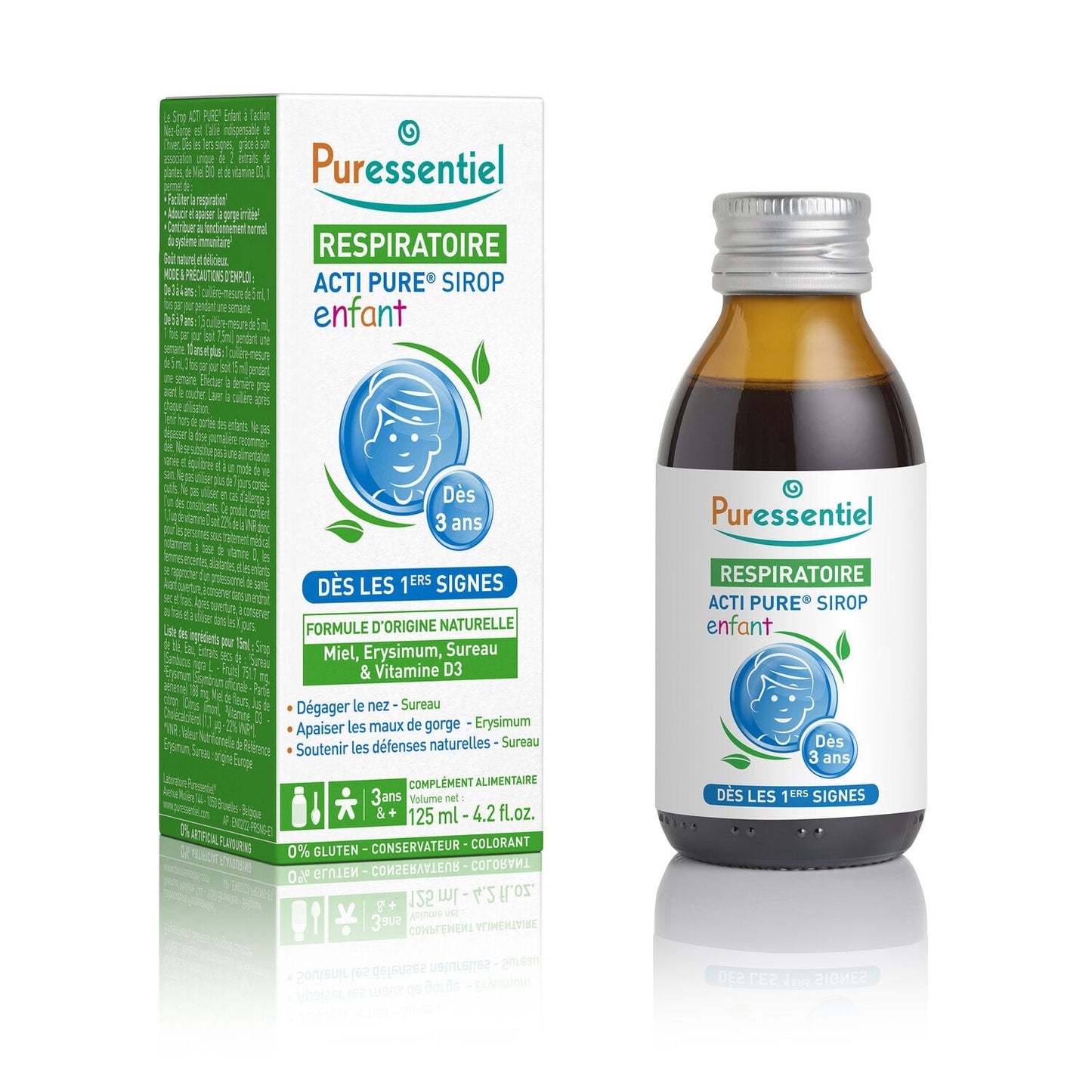 Sirop Adoucissant Gorge et Bronches Acti Pure Enfant PURESSENTIEL 