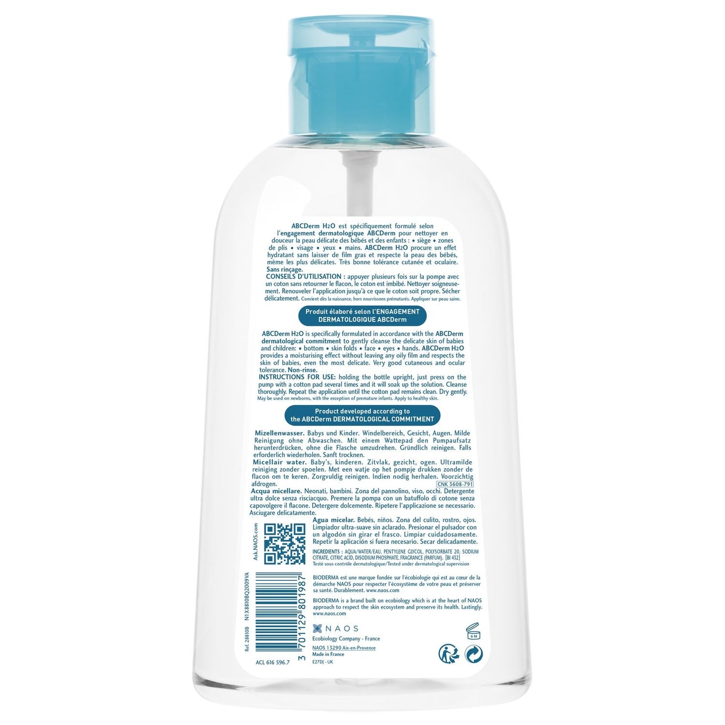 Eau Nettoyante Bébé Micellaire H2O BIODERMA