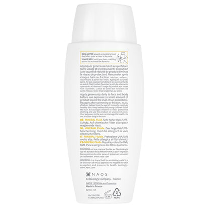 Crème solaire Enfant et Adulte Peau Intolérante et Allergique Filtres 100% Minéraux Spf 50+ Photoderm Nude Minéral BIODERMA 
