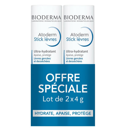 Baume à lèvres Réparateur Hydratant Lèvres Desséchées Atoderm BIODERMA 