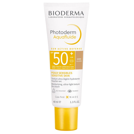 Crème solaire Visage Peau Sensible Très Haute Protection Spf 50+ Photoderm Aquafluide BIODERMA 