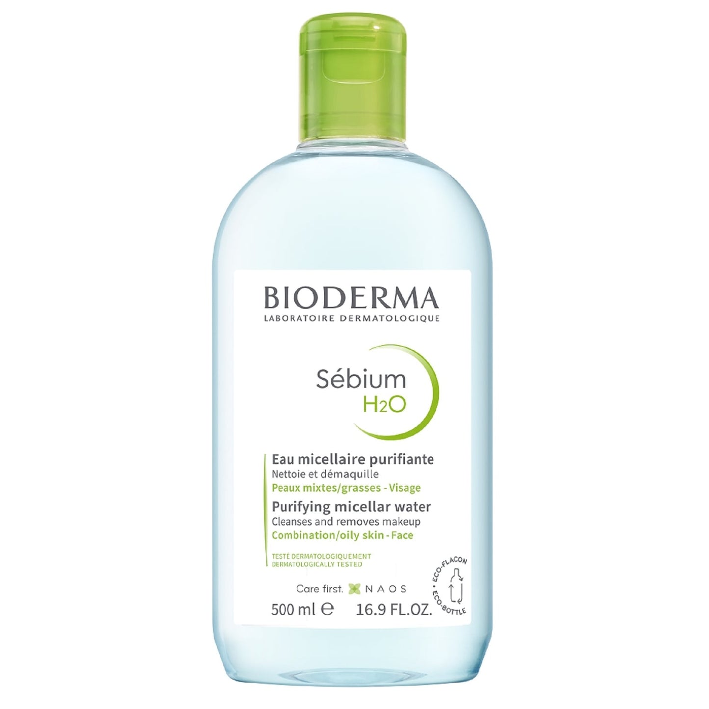 Eau micellaire Visage Peau Mixte à Grasse Nettoyante Purifiante Sébium H2O BIODERMA 