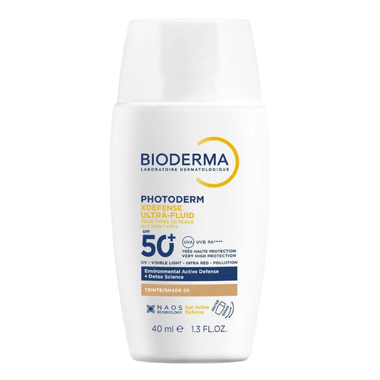 Crème Solaire Teinté Visage Spf 50+ Ultra Fluide BIODERMA le flacon de 40mL