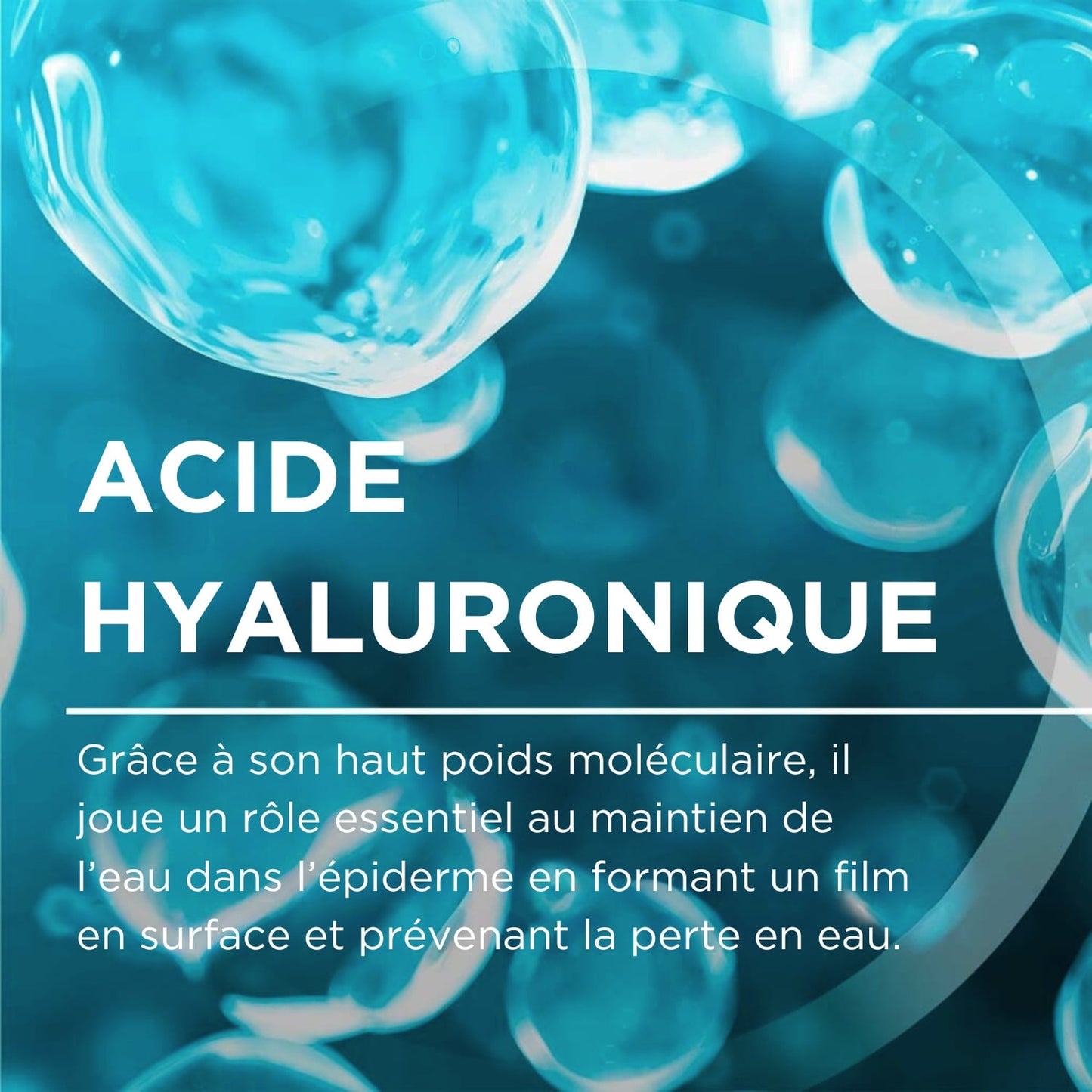 Crème Crème d'Eau Hydratante 72h Visage Peaux Normales et Mixtes Acide Hyaluronique Non Grasse Non Collante Hydrabio Légère BIODERMA 