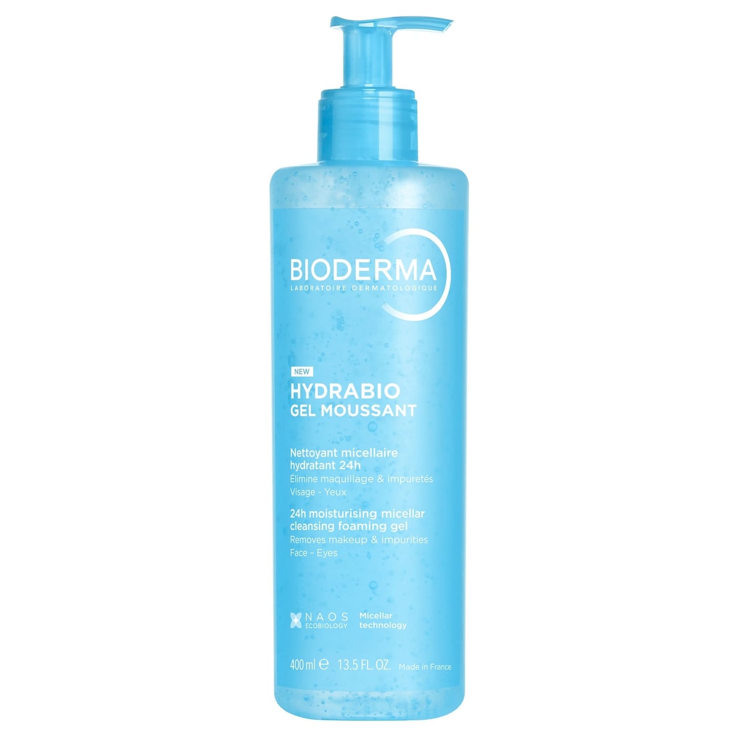 Gel moussant Visage Hydratante Micellaire HY24H Hydrabio BIODERMA 