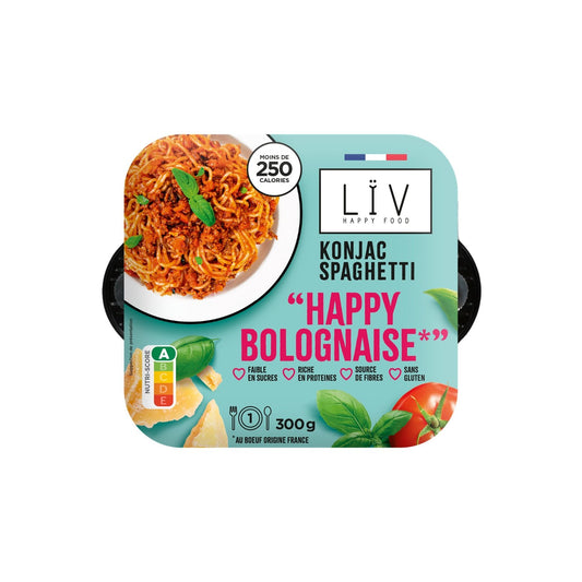 Ready Meal Konjac Spaghetti Bolognese LIV HAPPY FOOD