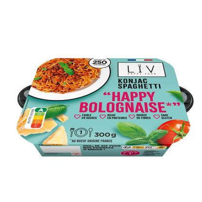 Ready Meal Konjac Spaghetti Bolognese LIV HAPPY FOOD