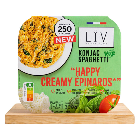 Konjac Spaghetti Happy Creamy Spinach LIV HAPPY FOOD