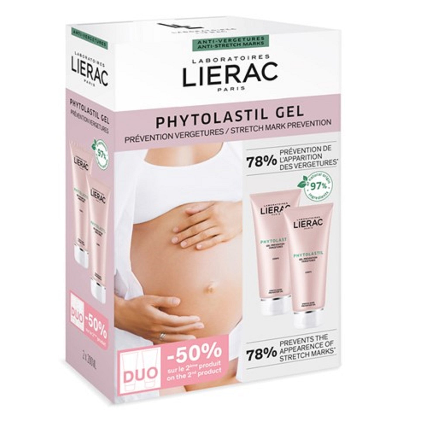 Gel Phytolastil Prévention des Vergetures LIERAC