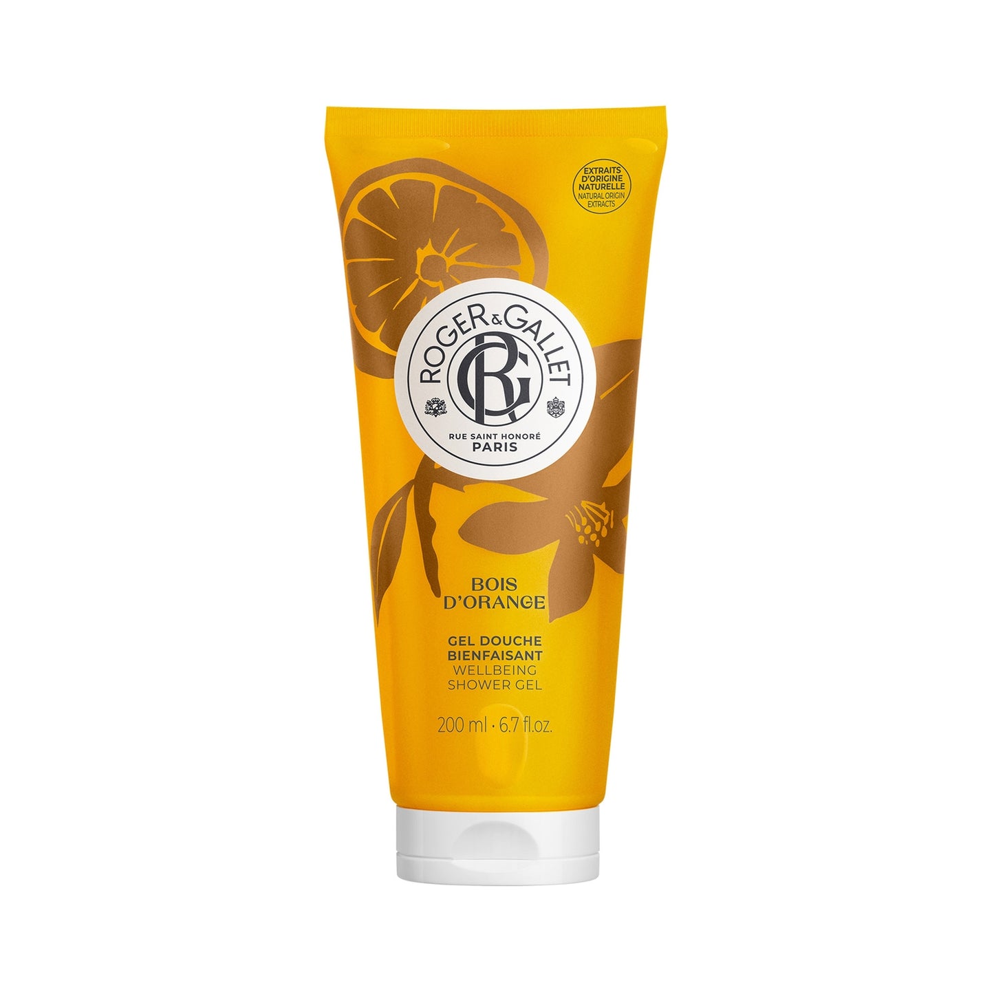 Gel douche Corps Nettoie en Douceur Bois d'Orange ROGER & GALLET 