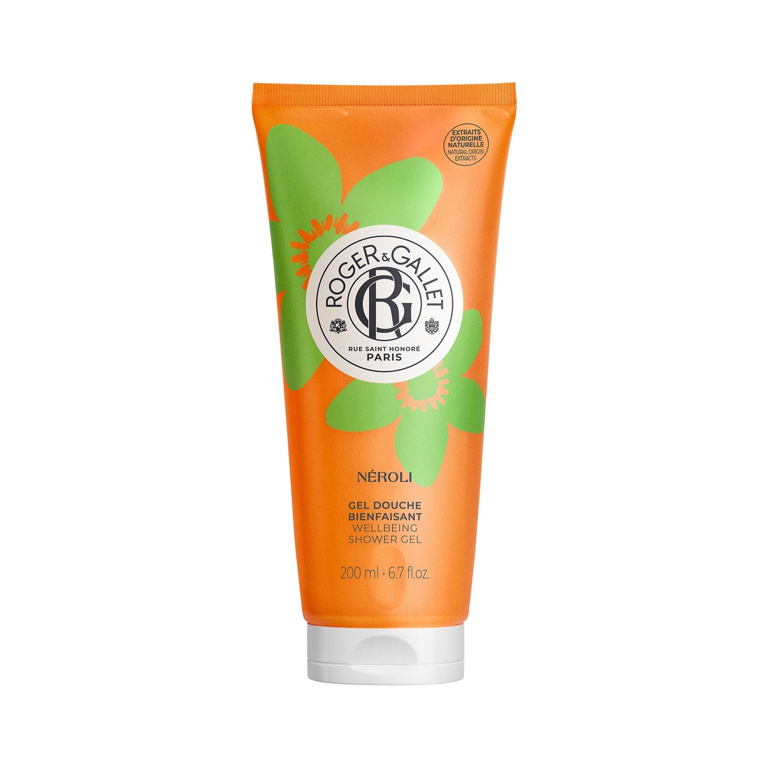 Gel douche Floral Fruité Dynamisant au Néroli ROGER & GALLET 