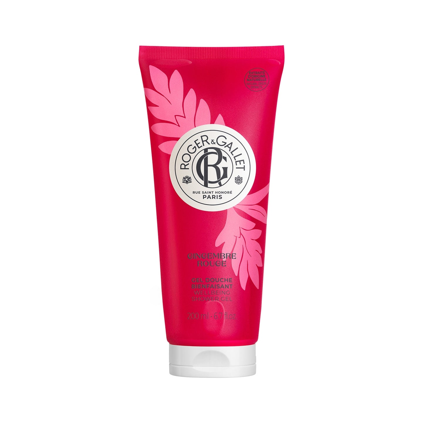 Gel douche Corps Gingembre Rouge Aloé Vera Dynamisant Sans Savon ROGER & GALLET 