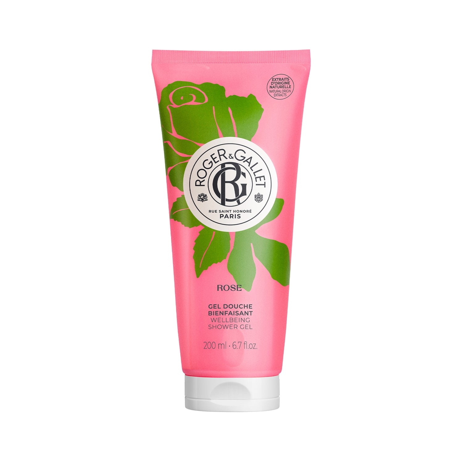 Gel douche Corps Aloe Vera et Extrait de Gingembre Bienfaisant à la Rose ROGER & GALLET 