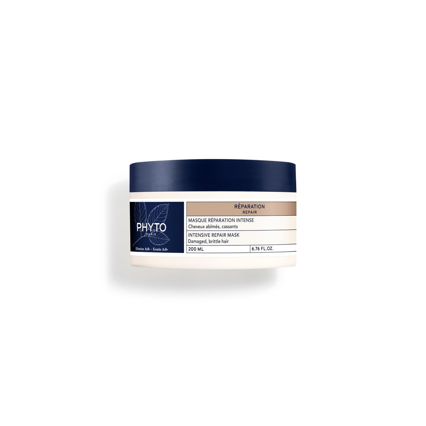 Masque Réparation Intense Cheveux Abîmés et Cassants au Complexe Kératine A18+ PHYTO 