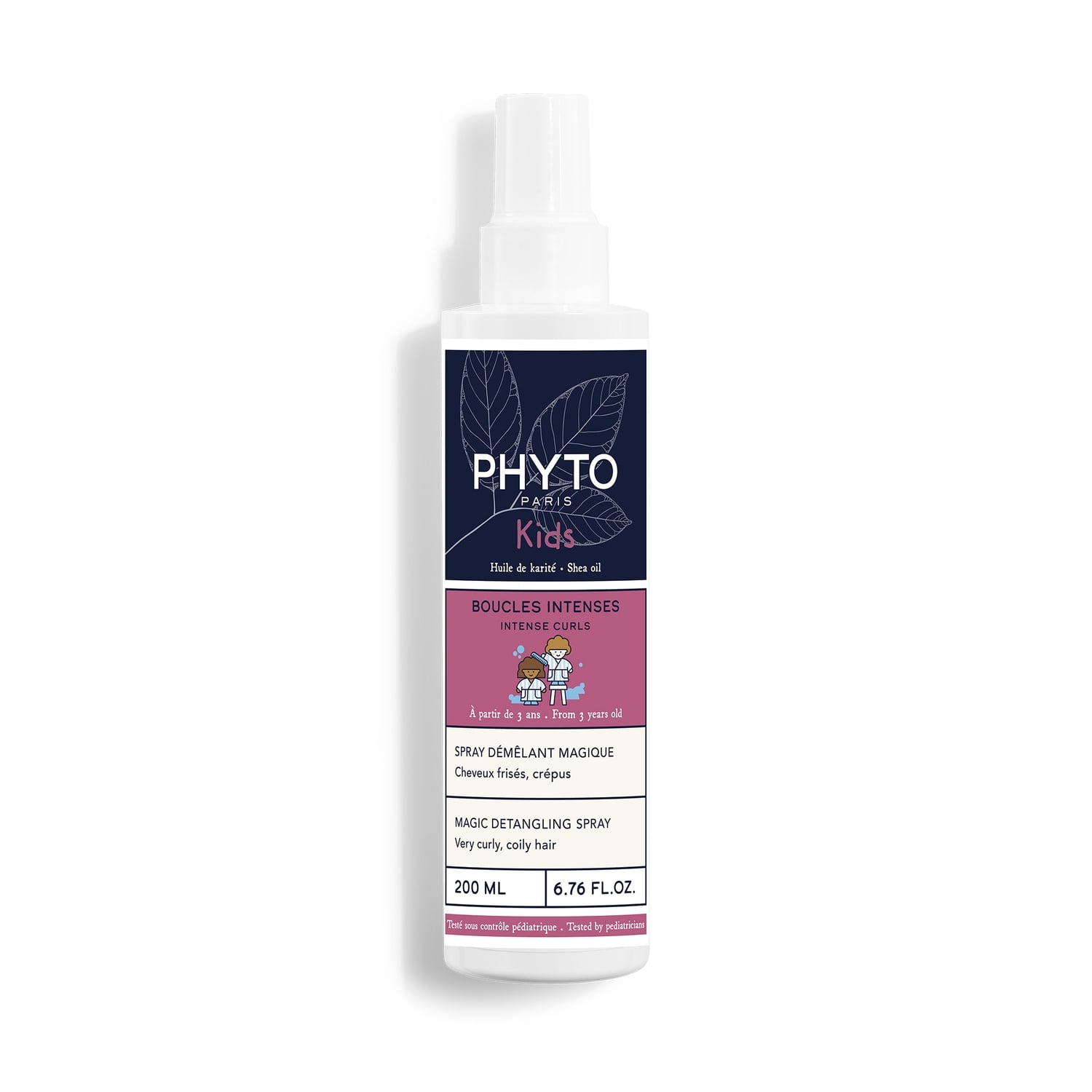 Crème Enfant Spray Démêlant Boucles Intenses Cheveux Frisés et Crépus à l'Huile de Karité PHYTO 