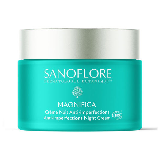 Crème de Nuit Visage Femme Anti-Imperfections Magnifica Bio SANOFLORE le pot de 50mL