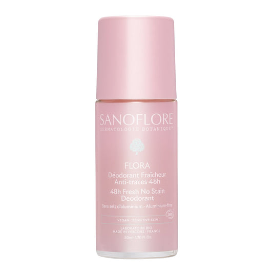 Déodorant Roll-On Femme Anti-Odeurs 48h Floral Bio SANOFLORE le roll de 50mL