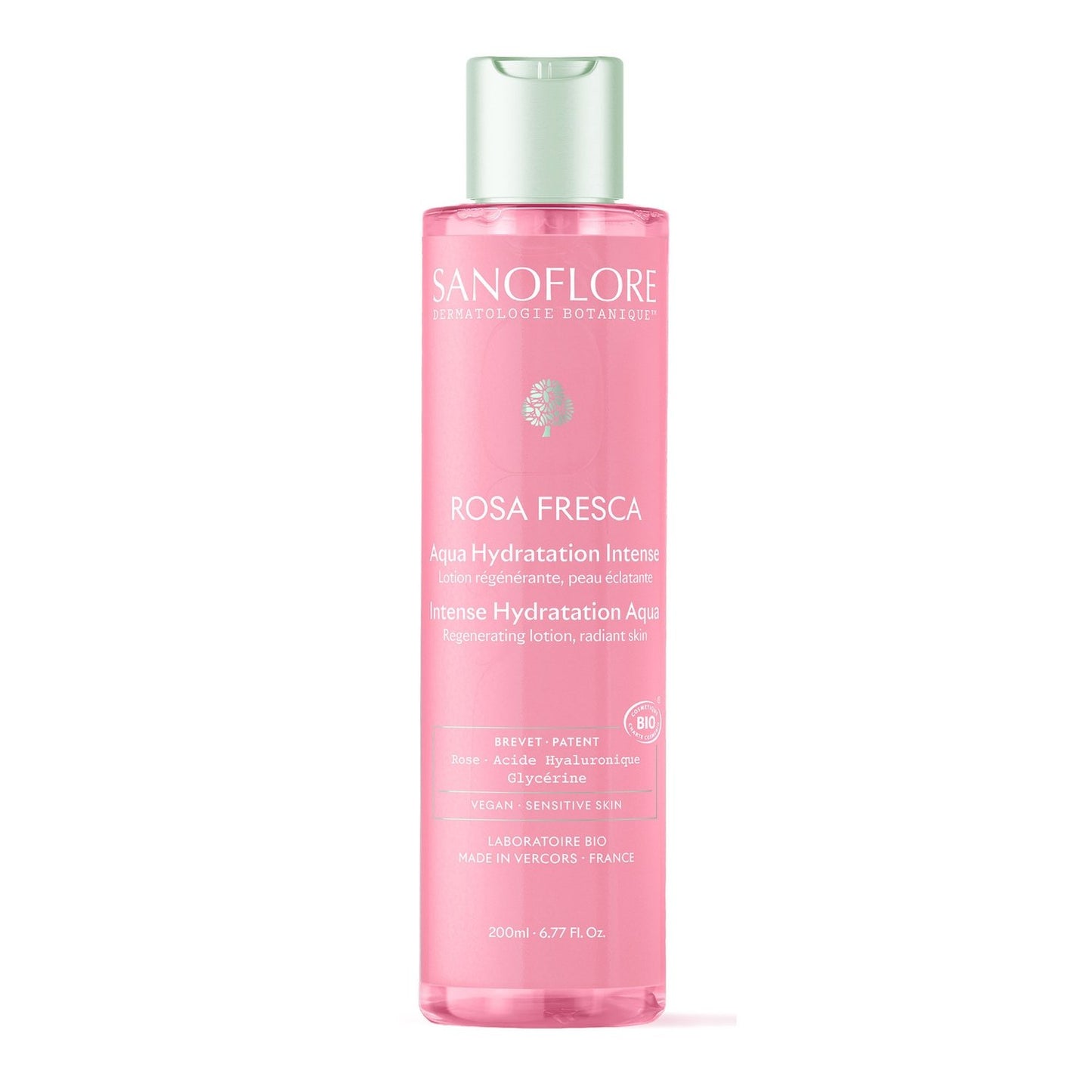 Rosa Fresca Bio Intense Radiance Feuchtigkeitsspendende Gesichtslotion SANOFLORE
