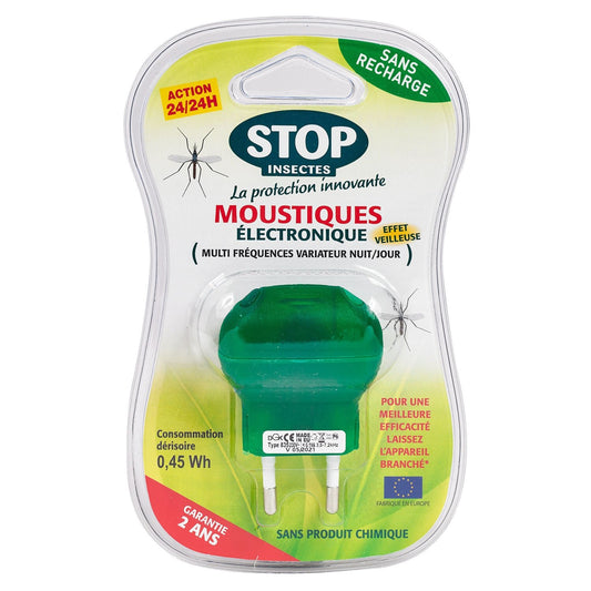Anti-Moustique Electronique Jour et Nuit STOP INSECTE l'unité