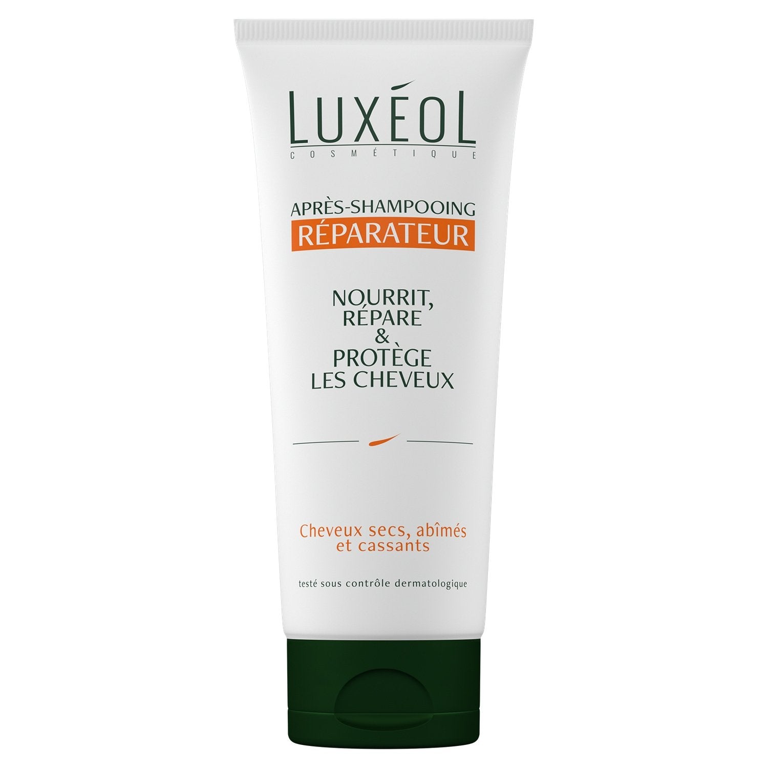 Après-Shampoing Réparateur Cheveux Secs Abimés et Cassants LUXEOL le tube de 200mL