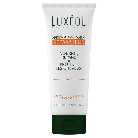 Après-Shampoing Réparateur Cheveux Secs Abimés et Cassants LUXEOL le tube de 200mL