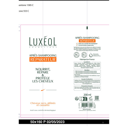 LUXEOL Repairing Conditioner for Dry, Damaged and Brittle Hair