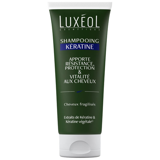Shampoing Cheveux Fragiles à la Kératine Résistance Protection et Vitalité LUXEOL le flacon de 200mL