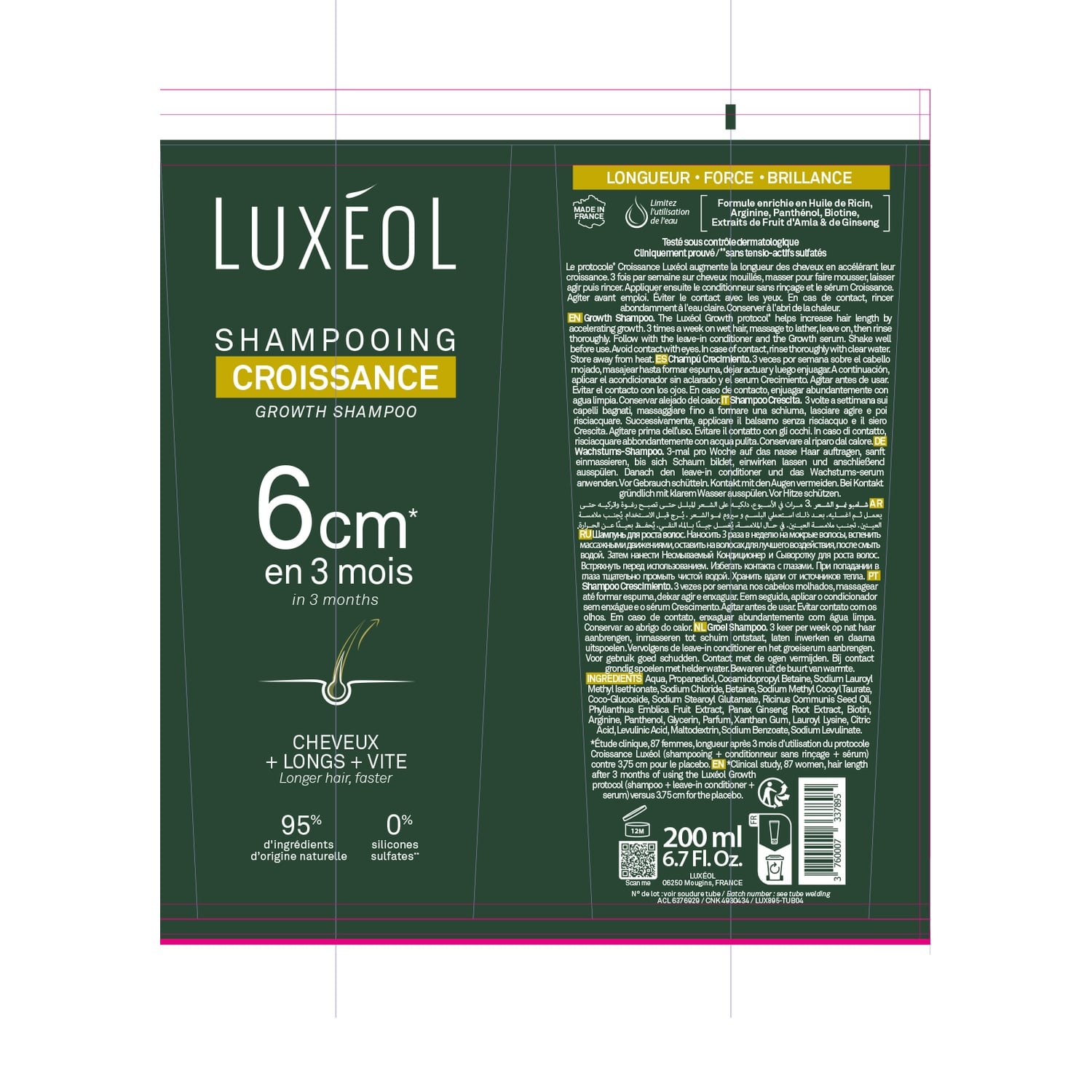 Shampoing Croissance LUXEOL 