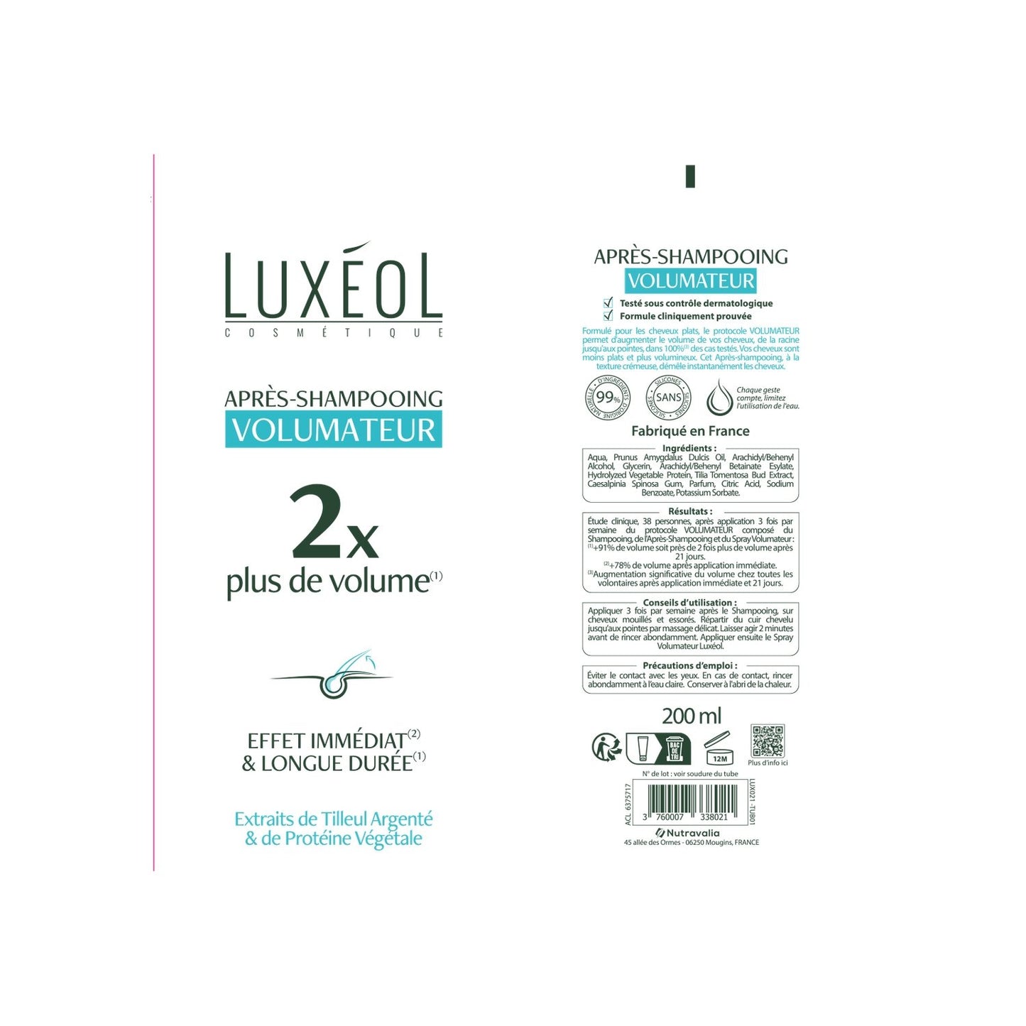 LUXEOL Volumizing Conditioner for Fine and Flat Hair