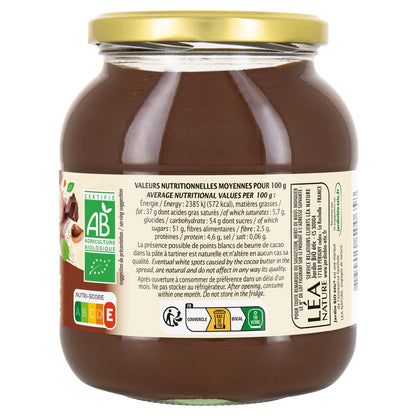 Organic Chocolate Hazelnut Spread JARDIN BIO ETIC